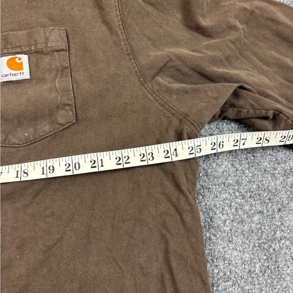 CARHARTT Men’s Long Sleeve Chest pocket Utility Shirt Original Fit Brown size XL - Picture 7 of 8